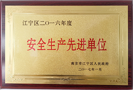 安全生产先进单位